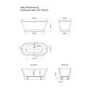Freestanding Double Ended Roll Top Bath 1690 x 800mm - Helmsley