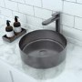 Grey Tall Mono Basin Mixer Tap - Zorah