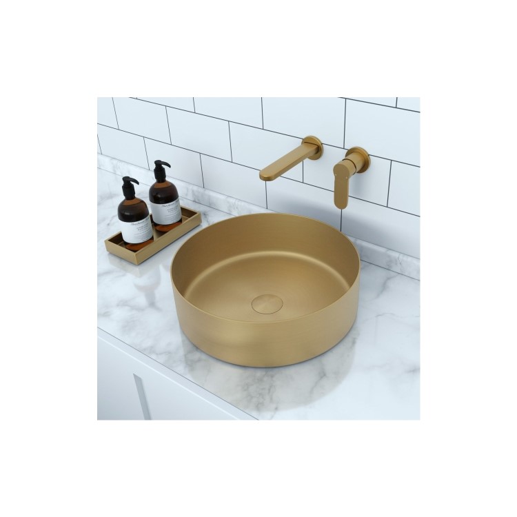 Wall Mounted Brass Basin Mixer Tap - Zorah