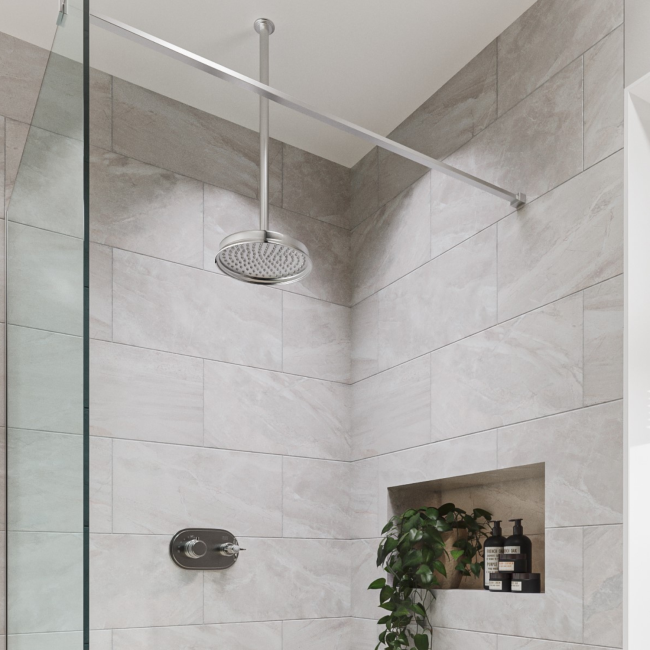 GRADE A1 - Chrome Concealed Thermostatic Shower Valve 1 Outlet - Camden