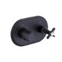 ONLY OPENED - Black Concealed Thermostatic Shower Valve 1 Outlet - Camden