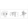 GRADE A1 - Camden Concealed Thermostatic Shower Valve 1 Outlet - Brushed Brass