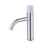 GRADE A1 - Brushed Chrome Mono Basin Mixer Tap with Marble Handle - Lorano