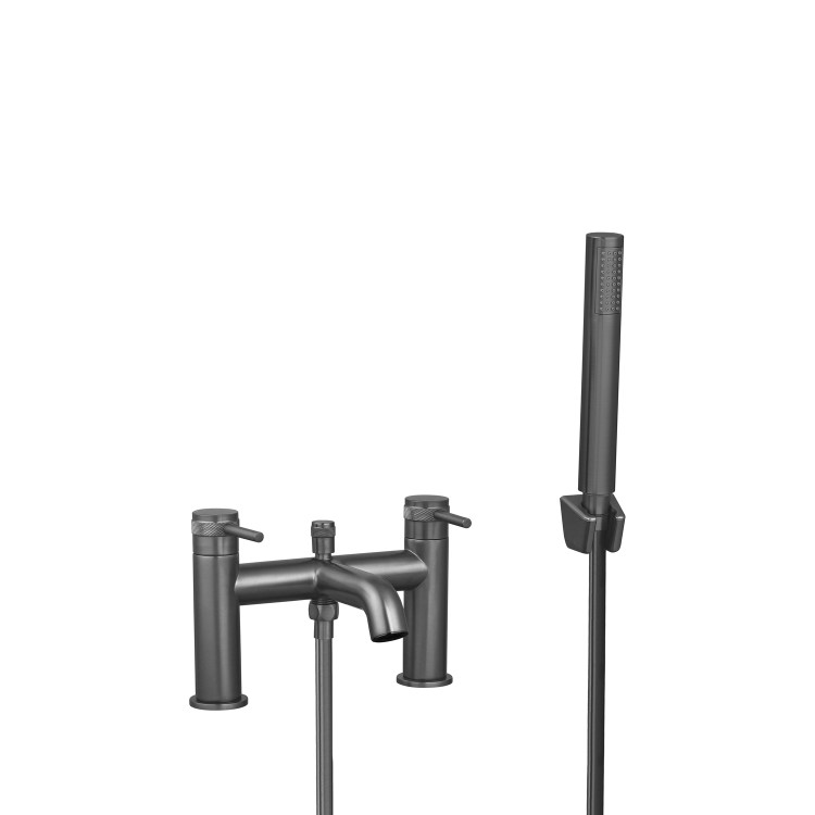 GRADE A1 - Gunmetal Bath Shower Mixer Tap - Axel 

