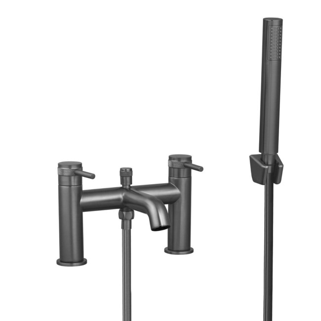 GRADE A1 - Gunmetal Bath Shower Mixer Tap - Axel 
