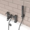 GRADE A1 - Gunmetal Bath Shower Mixer Tap - Axel 
