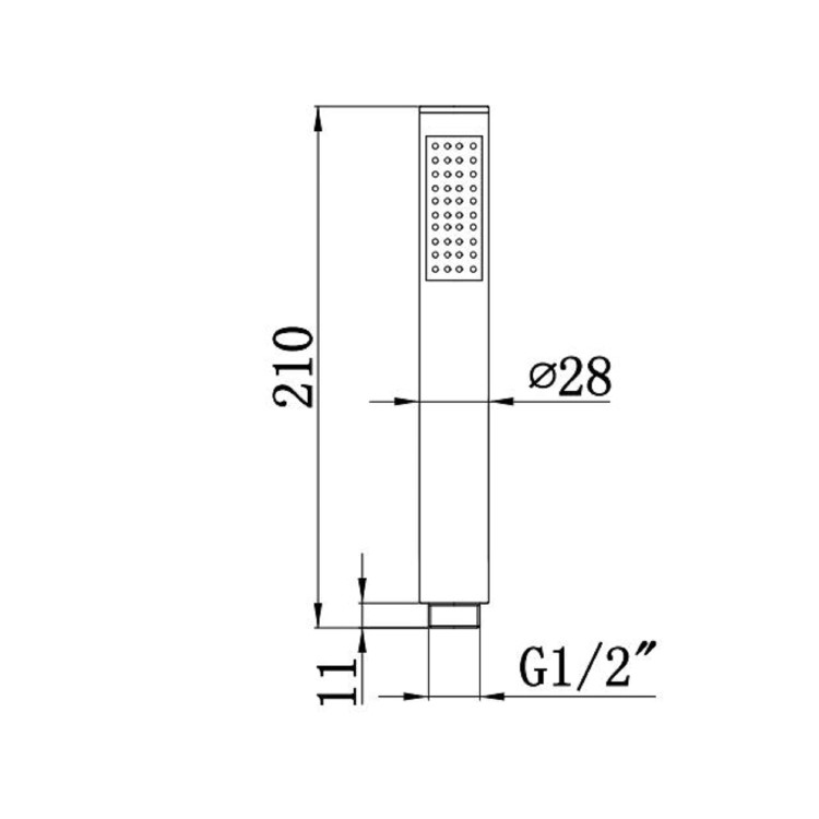 GRADE A1 - Gunmetal Bath Shower Mixer Tap - Axel 
