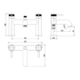 GRADE A1 - Gunmetal Bath Shower Mixer Tap - Axel 
