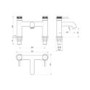 Gunmetal Bath Mixer Tap - Axel
