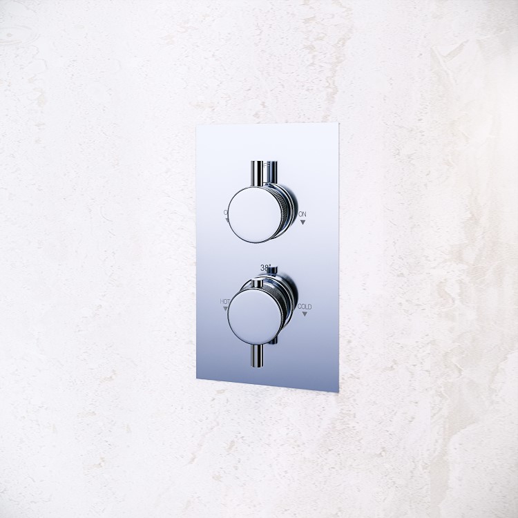 GRADE A1 - Axel Concealed Shower Valve - 2 Outlet - Chrome