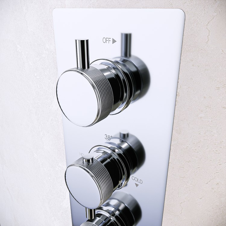 GRADE A1 - Axel Concealed Shower Valve - 2 Outlet - Chrome