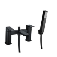 Black Bath Shower Mixer Tap - Zana Black Bath Shower Mixer Tap - Zana