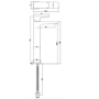 Black Tall Mono Basin Mixer Tap  - Zana