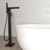 Black Freestanding Bath Filler Shower Mixer Tap - Zana