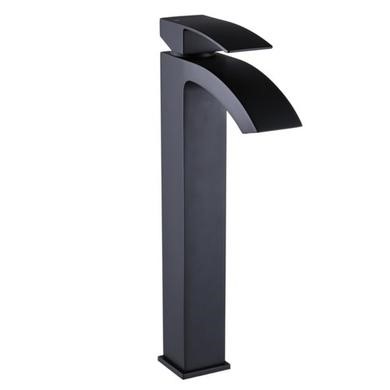 Tall Chrome Mono Basin Mixer Tap - Wave