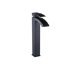 Tall Black Mono Basin Mixer Tap - Wave