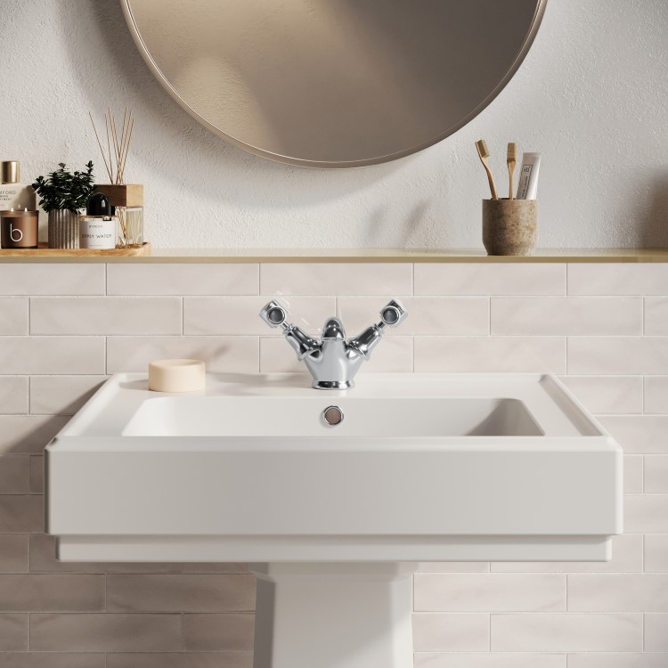 Chrome Mono Basin Mixer Tap - Helston