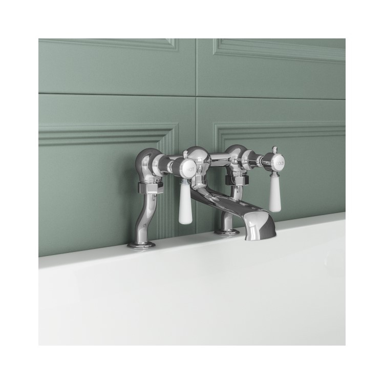 Chrome Bath Mixer Tap - Helston