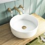 GRADE A1 - Wall Mounted Gold Basin Mixer Tap - Helston