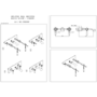 GRADE A1 - Wall Mounted Gold Basin Mixer Tap - Helston
