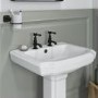 Black Basin Pillar Taps - Helston