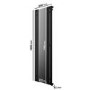 Black Vertical Single Panel Radiator with Mirror 1800 x 600mm - Tanami