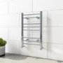 GRADE A1 - Chrome Heated Towel Rail Radiator 650 x 400mm - Sahara
