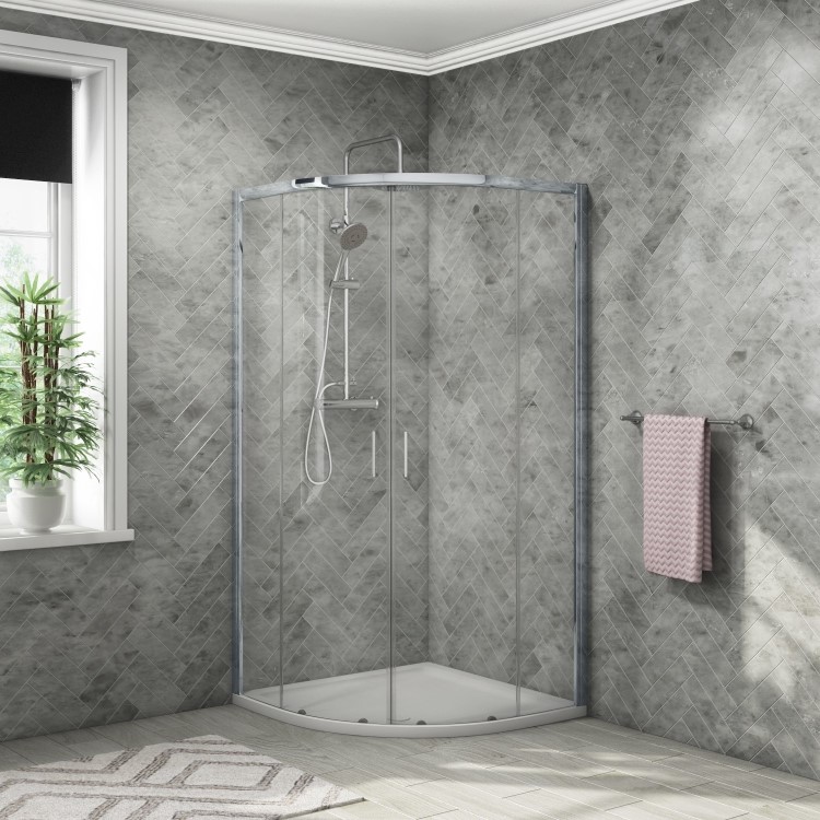 GRADE A1 - 900mm Quadrant Shower Enclosure- Lyra