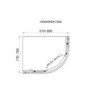 Chrome 6mm Glass Offset Quadrant Shower Enclosure 1000x800mm - Carina