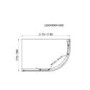 Chrome 6mm Glass Offset Quadrant Shower Enclosure 1200x800mm - Carina