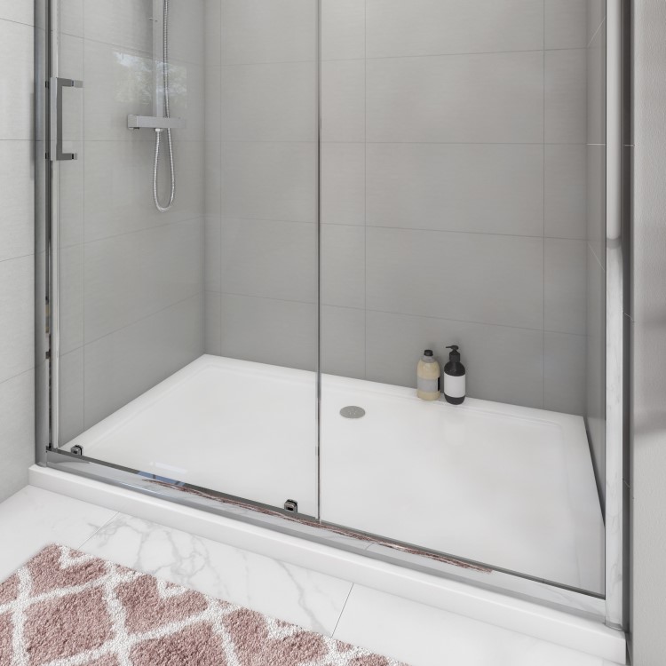 GRADE A1 - 1500mm Sliding Shower Door-Carina 