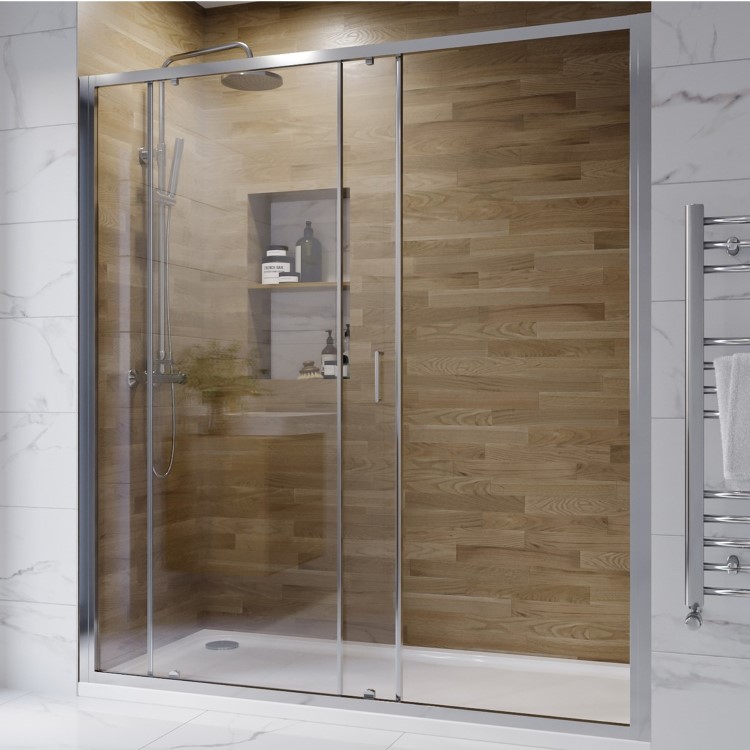 GRADE A1 -  1600mm Sliding Shower Door-Carina