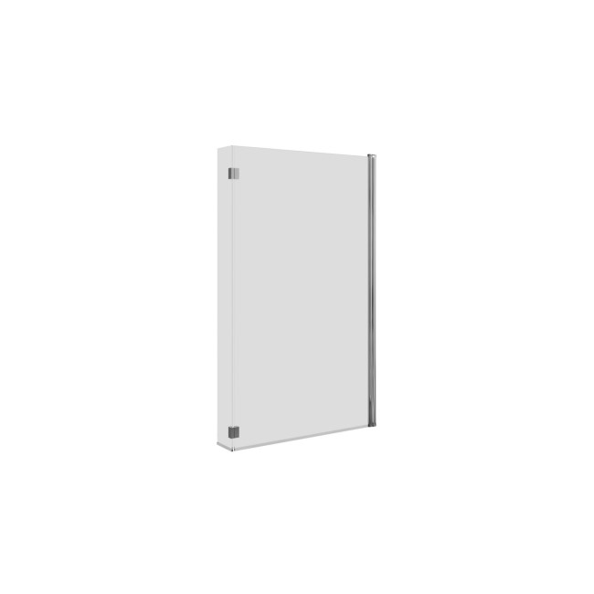 GRADE A1 - Maia L Shape 1450mm 6mm Chrome Bath Screen