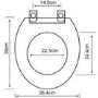GRADE A1 - Park Royal Wooden Soft Close Toilet Seat