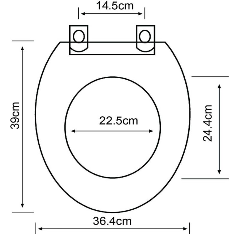 GRADE A1 - Park Royal Wooden Soft Close Toilet Seat