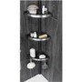 GRADE A1 - Black 3 Tier Telescopic Shower Caddy