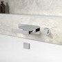 Chrome Wall Mounted Bath Mixer Tap - Zanda