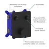 Matt Black Push Button 2 Function Shower Valve - Vance