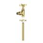 GRADE A1 - Brushed Brass Traditional Angled Radiator Valves