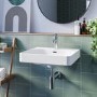 ONLY OPENED - Square Wall Hung Basin 500mm - Andros