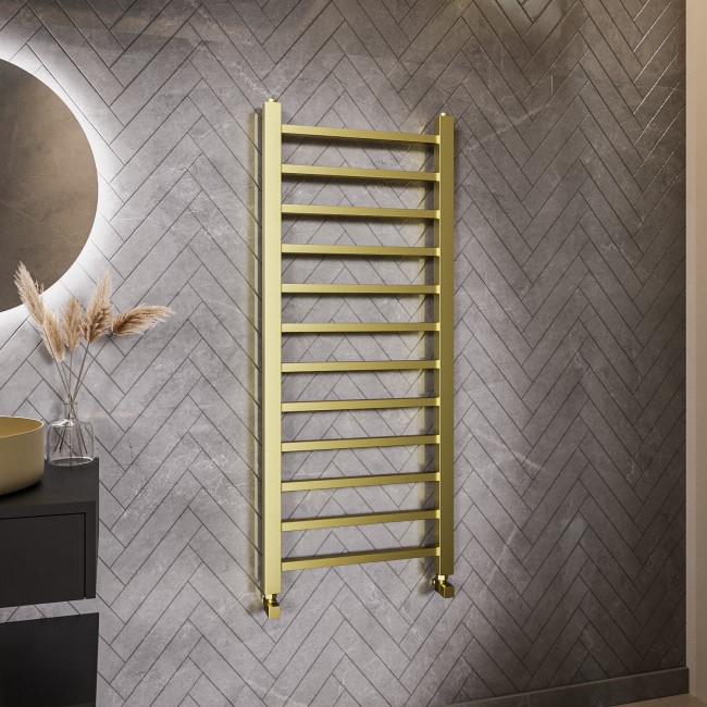 Brass Towel Radiator 1200 x 500mm - Sonoran