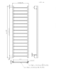 Brass Towel Radiator 1600 x 500mm - Sonoran