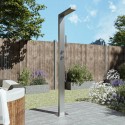 BeBa_28530 Chrome Thermostatic Mixer Outdoor Shower with Pencil Hand Shower 2 Outlets - Suva