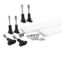 GRADE A1 - Offset Quads Leg & Panel Shower Tray Riser Kit Pack - White