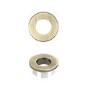 ONLY OPENED - Brushed Brass Round Basin Overflow Cover - Ashford