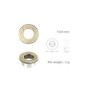 ONLY OPENED - Brushed Brass Round Basin Overflow Cover - Ashford