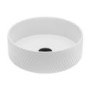 GRADE A1 - Round Chevron Countertop Basin 360mm - Sonoma 