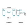 Chrome Bath Mixer Tap - Form