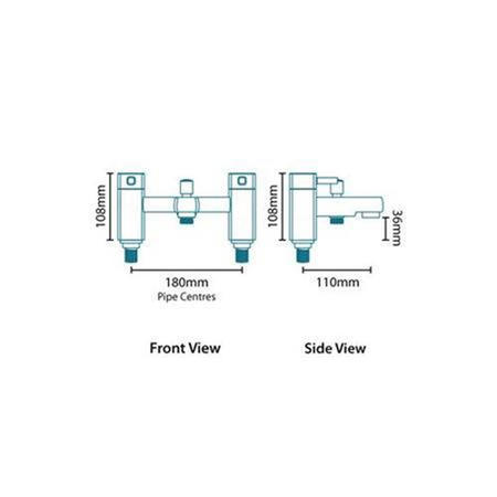 Chrome Bath Shower Mixer Tap - Form
