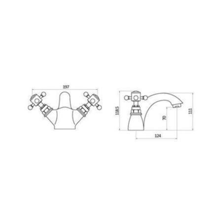 GRADE A1 - Oxford Basin Mixer